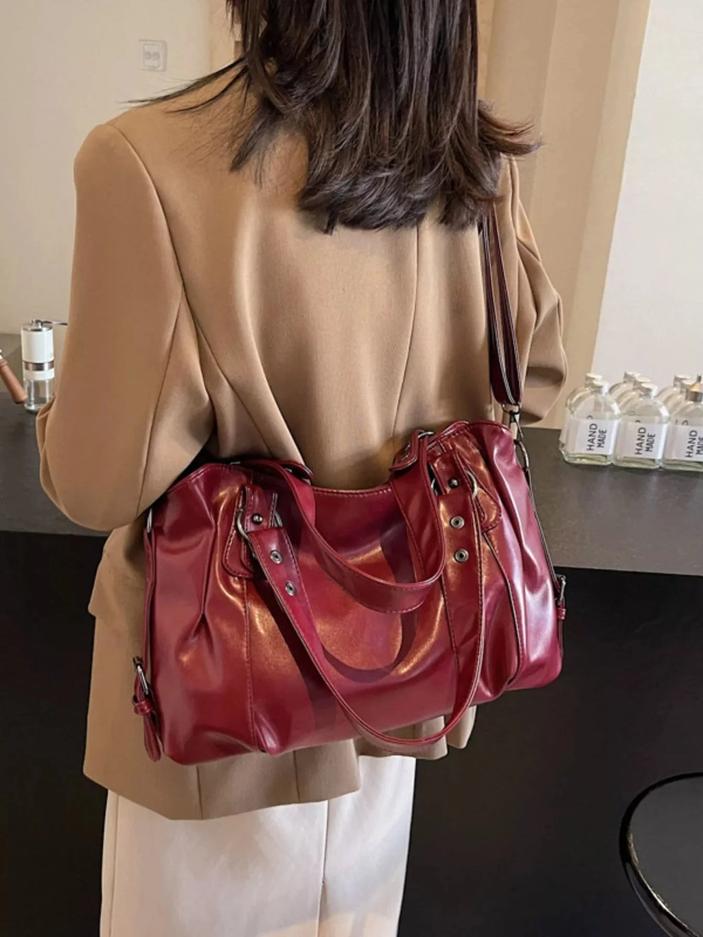 Vintage Style Leather Handbag