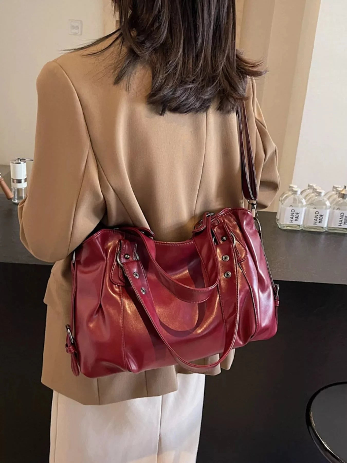 Vintage Style Leather Handbag