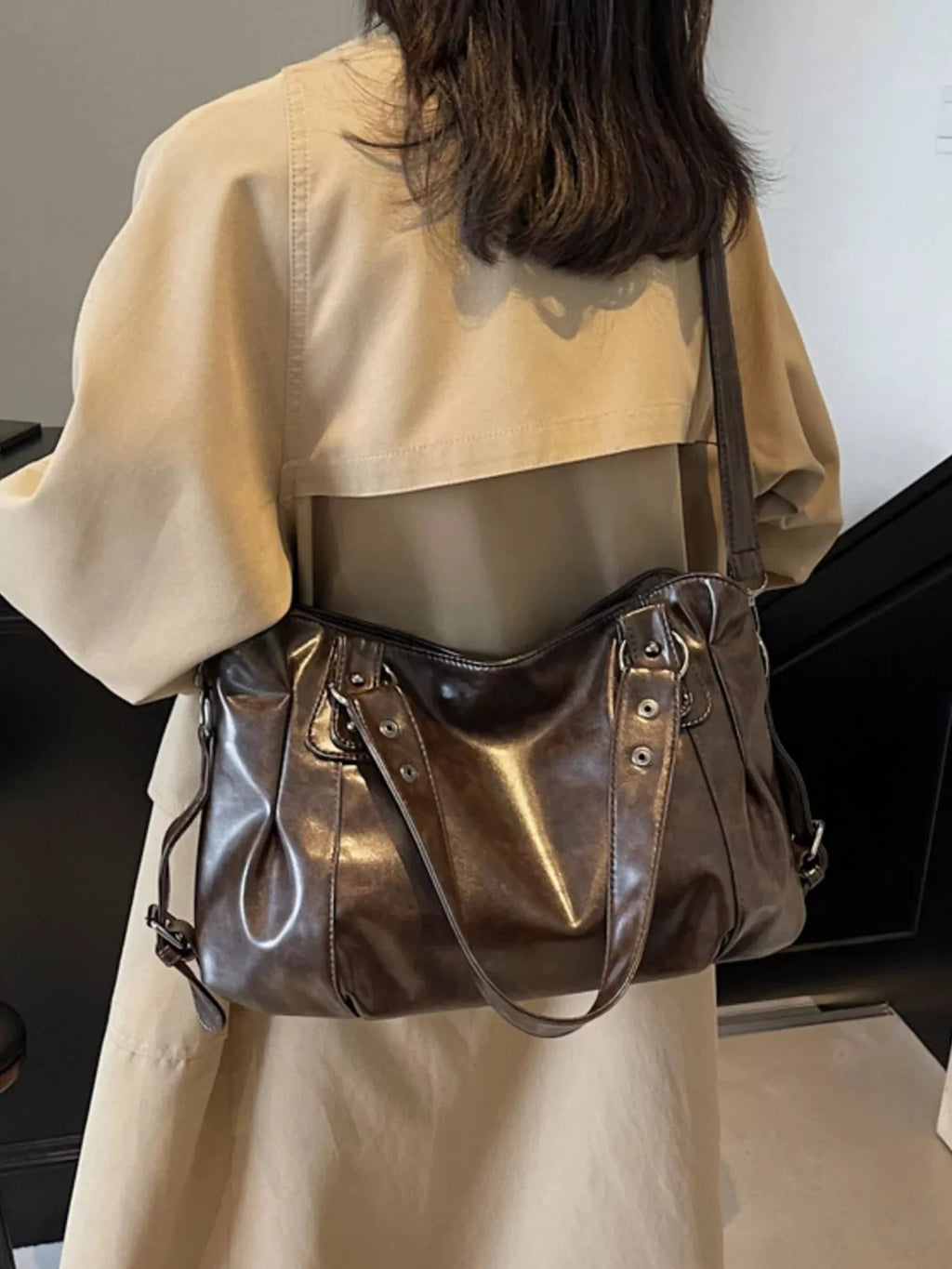 Vintage Style Leather Handbag