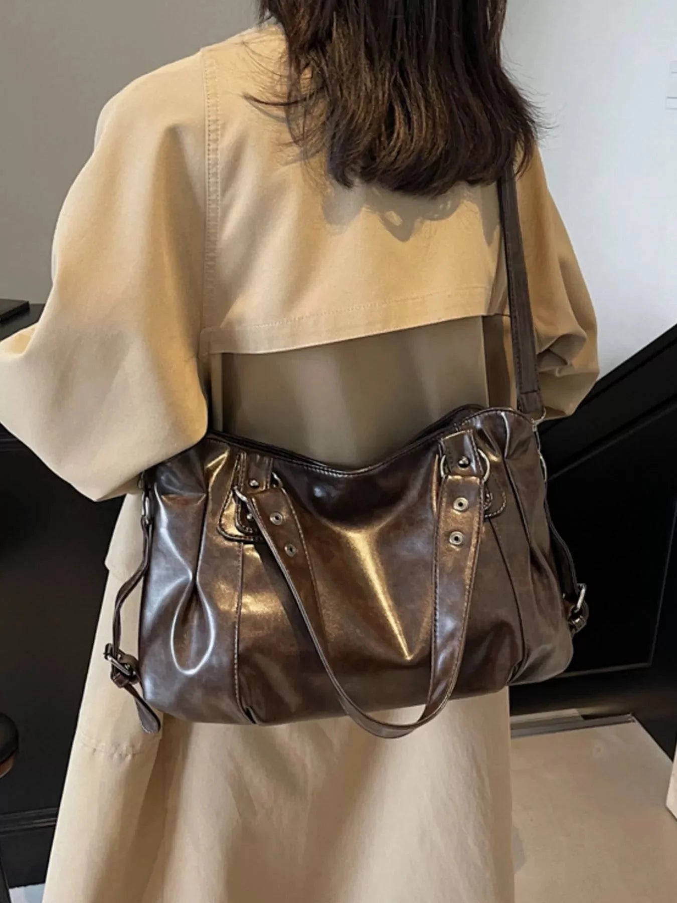 Vintage Style Leather Handbag