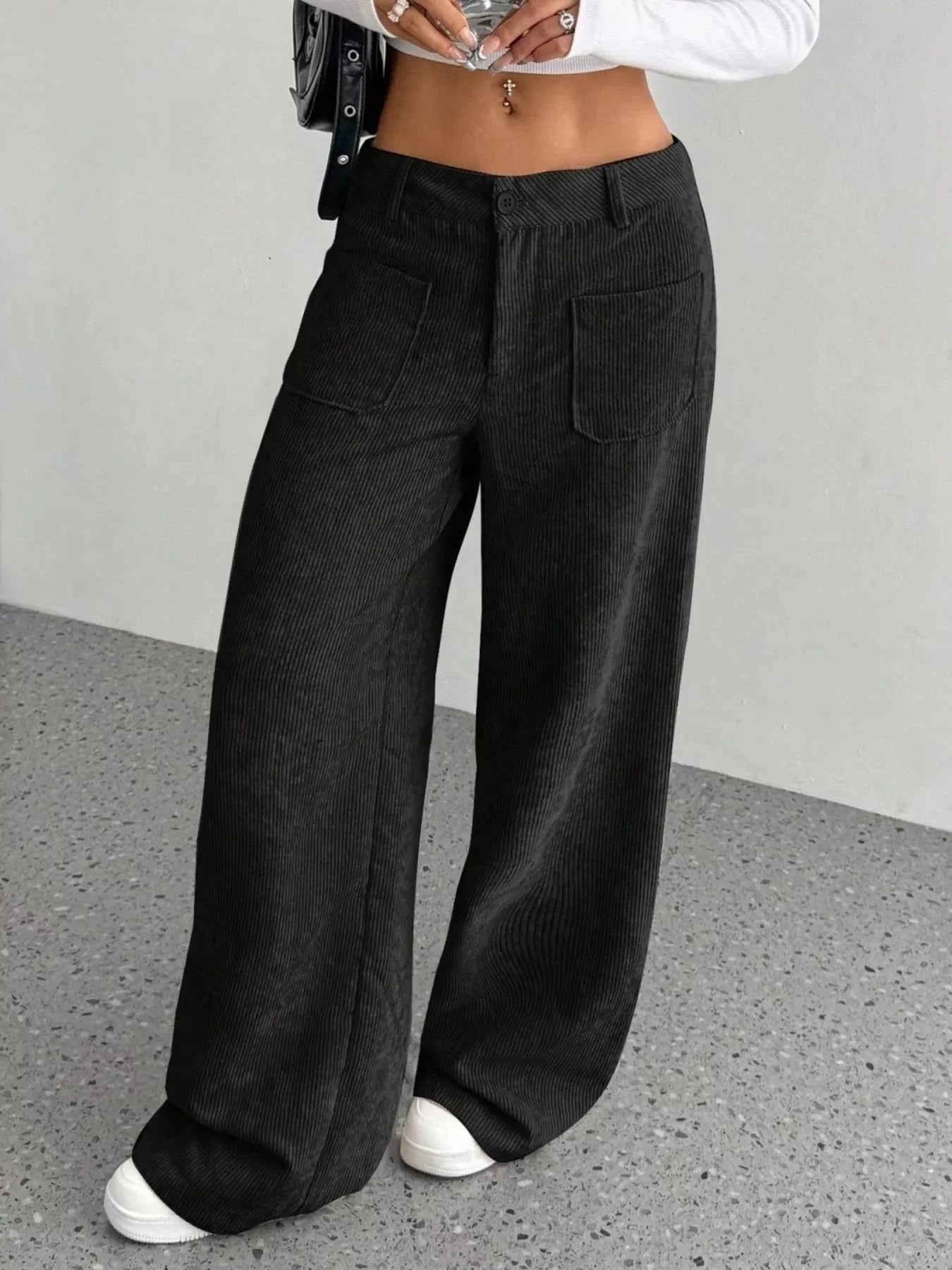 Wide Leg Corduroy Pants